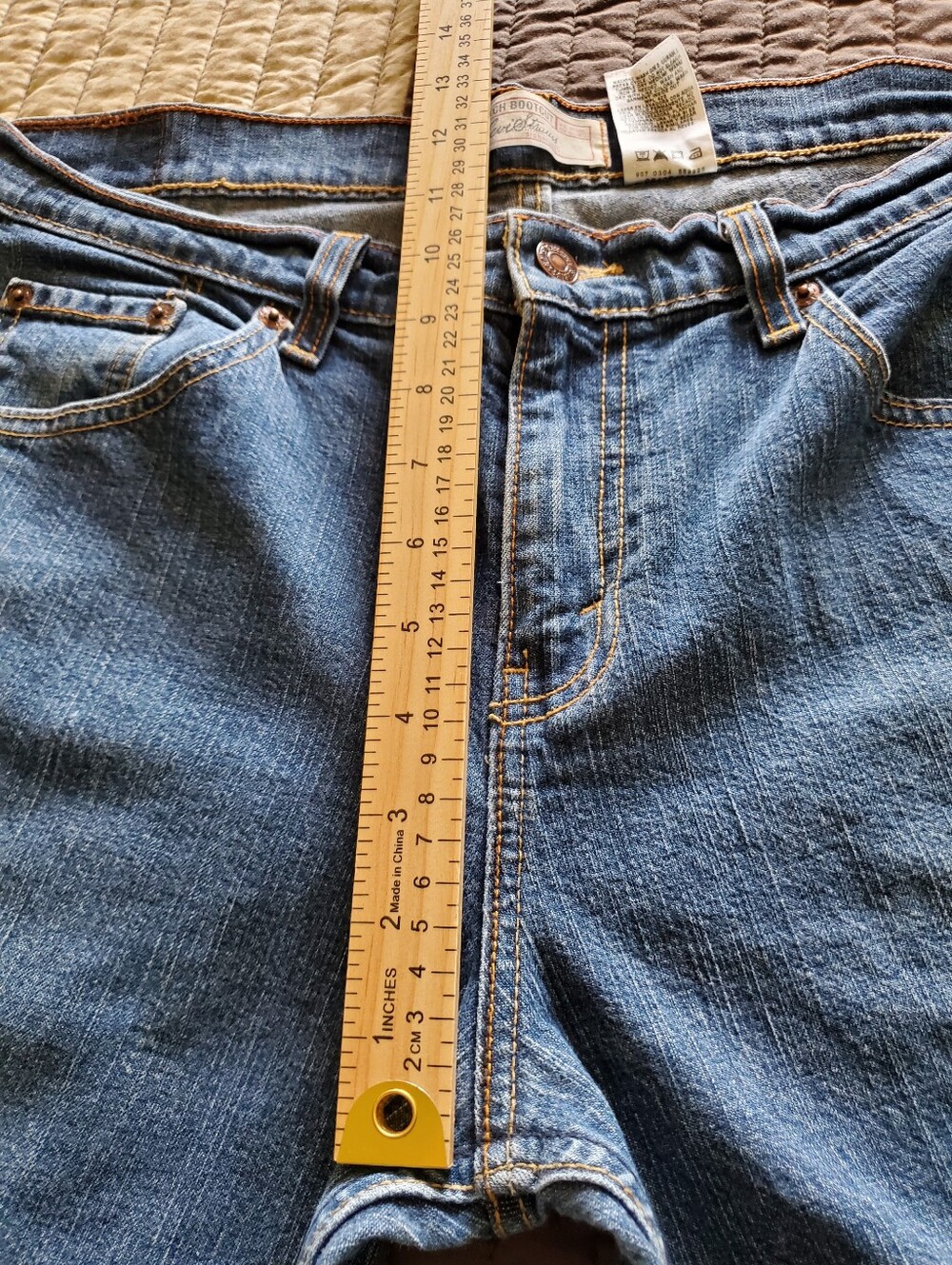 Levi's Strauss Signature Stretch Bootcut Jeans Size 12 - Picture 11 of 13